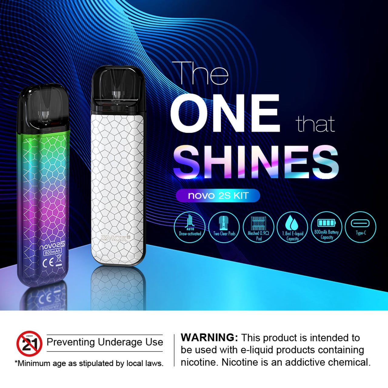 SMOK NOVO 2S 20W Pod kit - Image 2