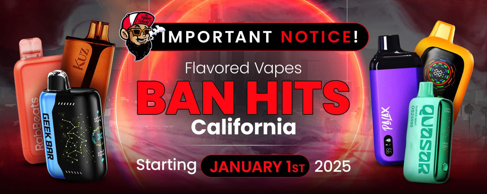 California Flavored Vape Ban Hits 1st January