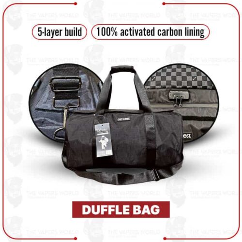 GET LOST Smell-Proof Premium Duffle Bag – Black