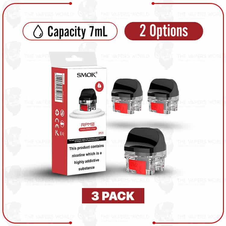 SMOK RPM2 Empty Replacement Pod Cartridge – 3PK
