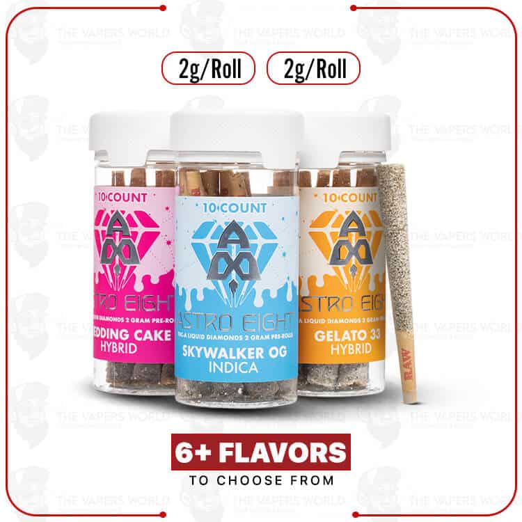 Astro Eight THC-p Liquid Diamonds 2G Pre-Roll – 10PK Jar