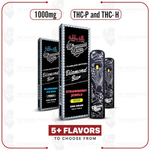 Hidden Hills Club x Diamond Boyz Diamond Bar THC-P/THC-H Disposable – 1G