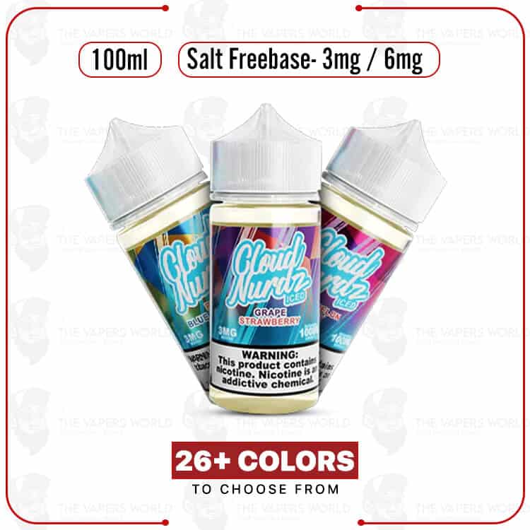 Cloud Nurdz Synthetic Nicotine 100ml E-Juice