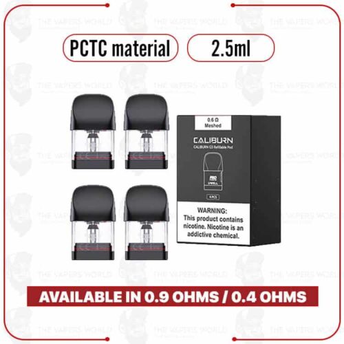 Uwell Caliburn G3 Replacement Pod Cartridge-4PK