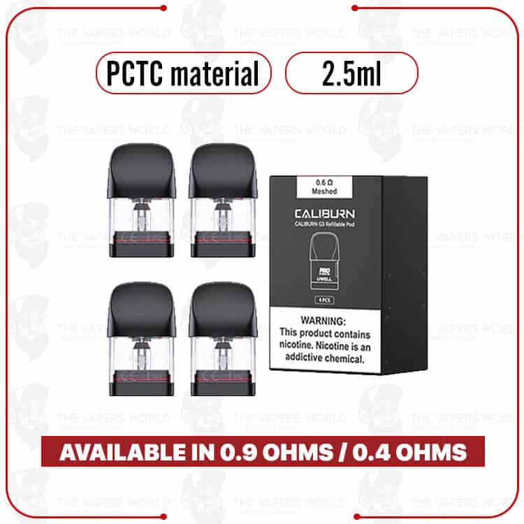 Uwell Caliburn G3 Replacement Pod Cartridge-4PK
