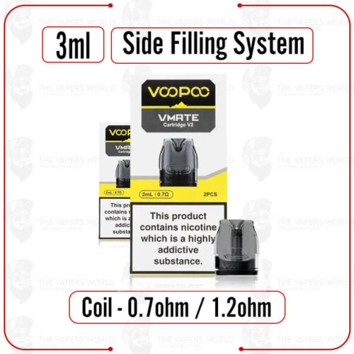 VooPoo VMATE V2 Replacement Pod Cartridge - 2PK