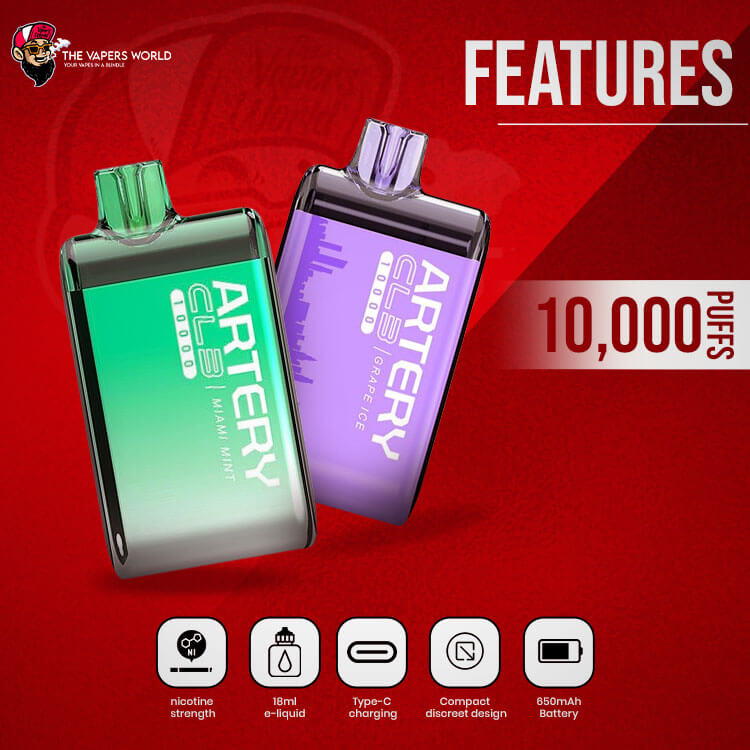 ARTERY CL3 10000 Puffs 5% Disposable