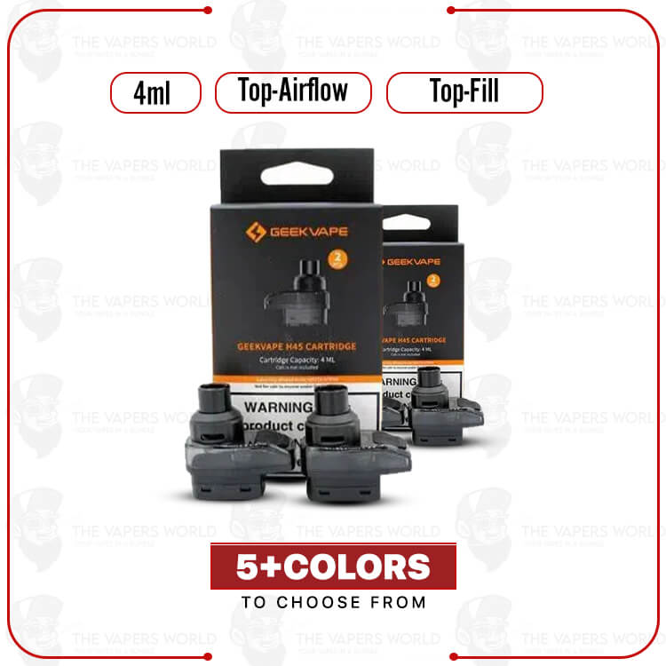 GeekVape H45 Empty 4mL Cartridges 2pk