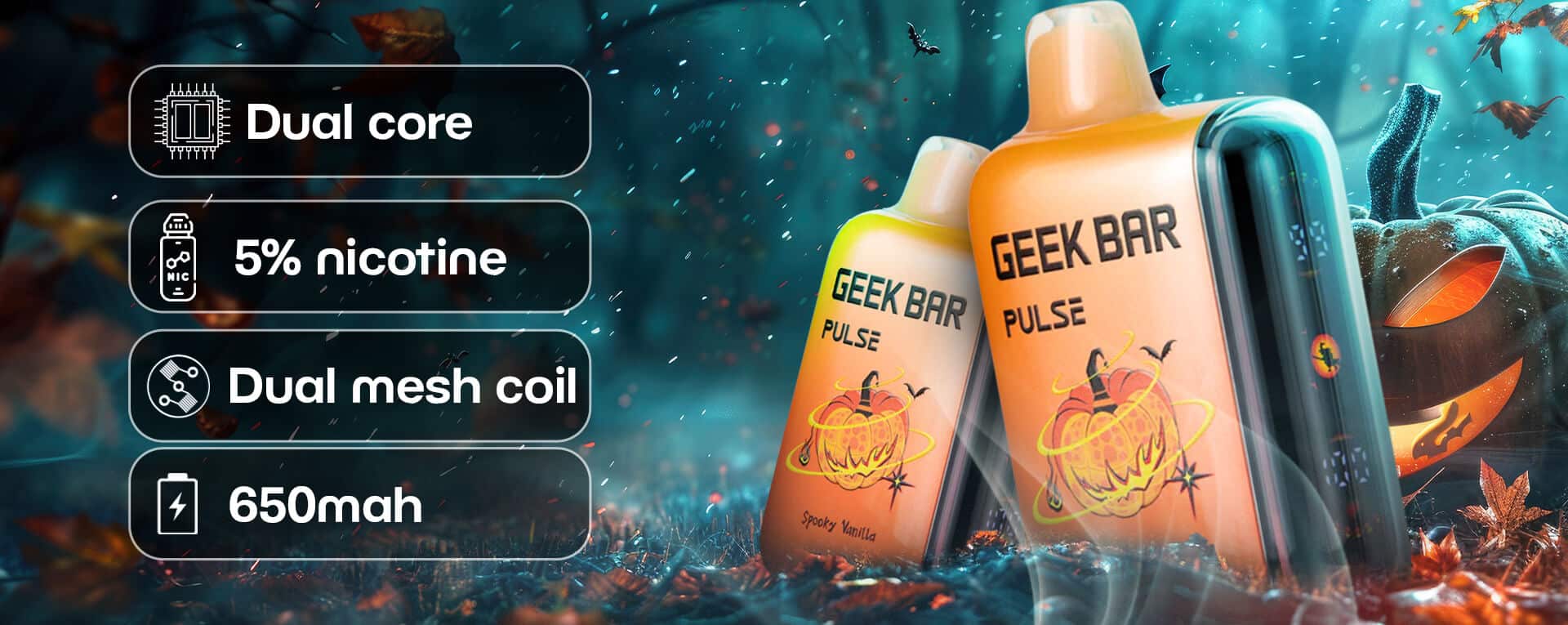 Geek Bar Spooky Vanilla Features