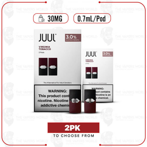 JUUL Virginia Tobacco Pods – 3% Nicotine 2CT