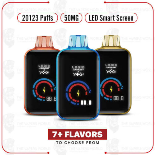 Lucid Boost x Yogi 20,123 Puffs 5 Percent Disposable
