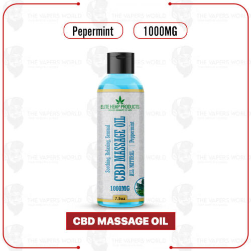 Elite Hemp – CBD Massage Oil – Peppermint