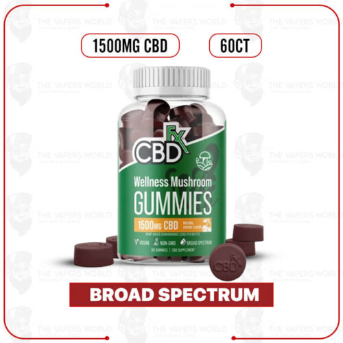 CBDFx CBD Gummies With Mushrooms for Wellness 1500mg
