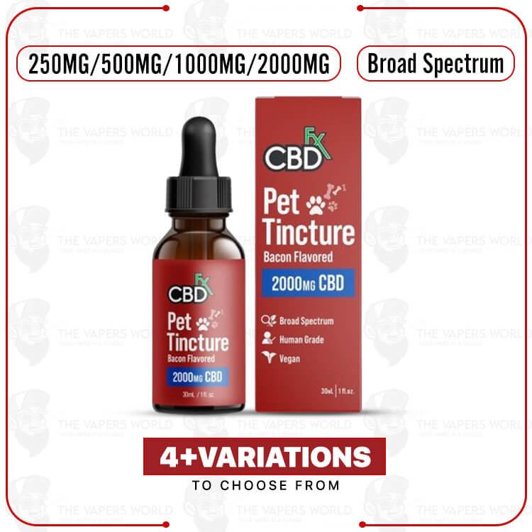 CBDFx CBD Oil for Dogs – Bacon Flavored