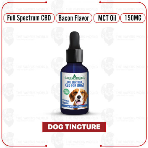 Elite Hemp - CBD Dog Tincture 150mg Bacon