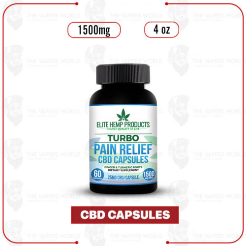 Buy Elite Hemp CBD Relief Capsules Pain 1500mg Online