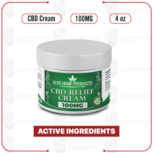Elite Hemp CBD Pain Relief Cream 100mg