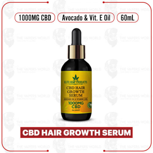 Elite Hemp CBD Hair Growth Serum 1000mg Avocado & Vitamin E Oil