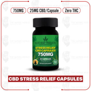 Elite Hemp – CBD Stress Relief Capsules 750mg