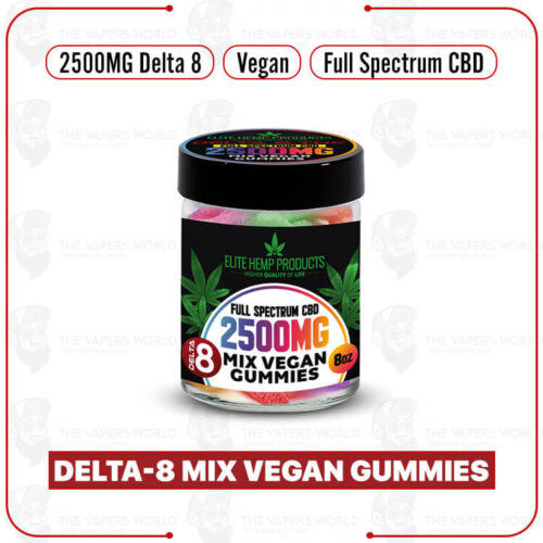 Elite Hemp Delta 8 Mix Vegan Gummies 2500mg