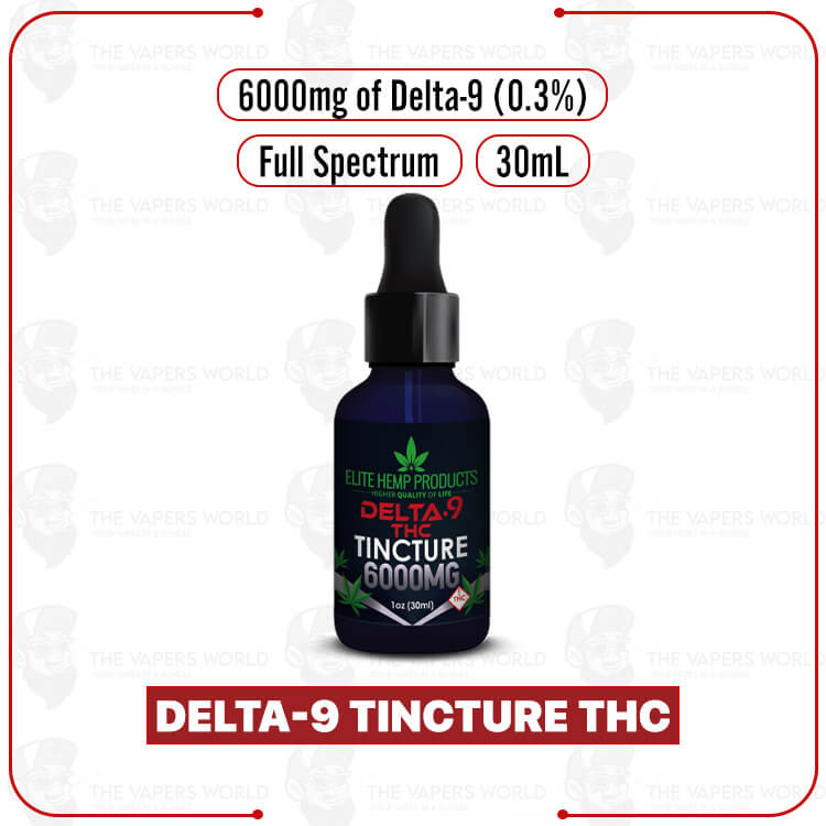 Elite Hemp - Delta-9 Tincture THC 6000MG