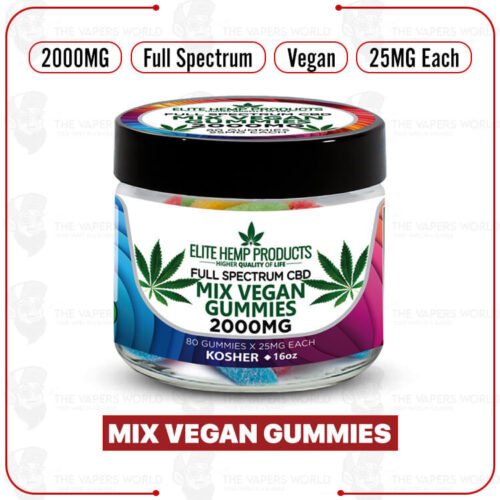Elite Hemp Mix Vegan Gummies 2000mg