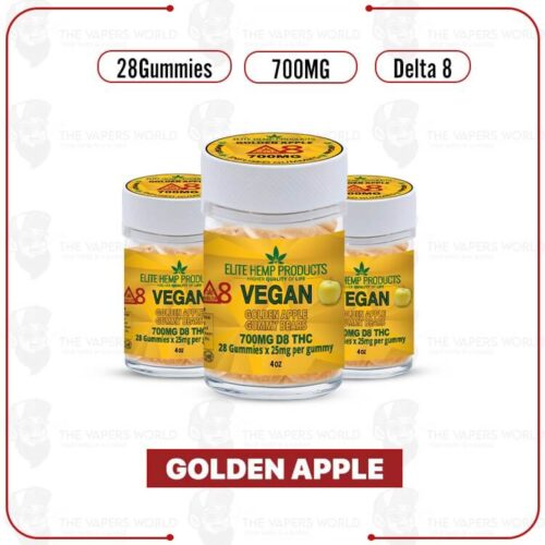 Elite Hemp - Delta 8 Vegan Gummies 700MG Golden Apple