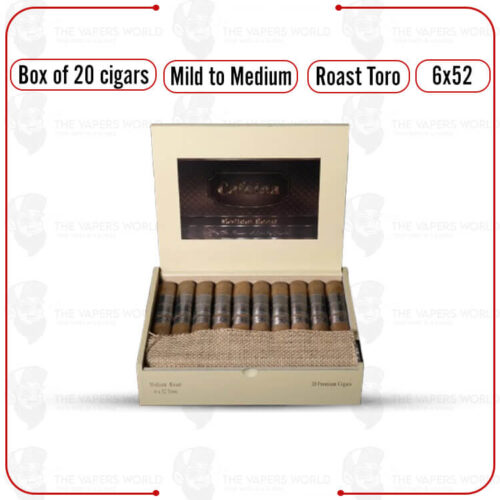 Infused Cigars: Cafeina Medium Roast Toro 6x52 Box of 20 Cigars