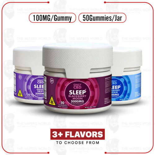 OnlyCBD 100MG CBD Sleep Gummies - 50/Jar