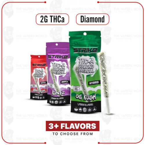 Strike THC-A Diamond Prerolls 2G-1CTct