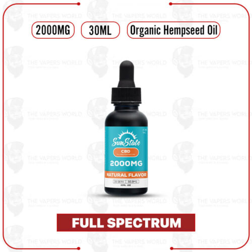 Sun State Hemp CBG/CBD Full Spectrum MCT Oil Tincture 30ml 2000mg
