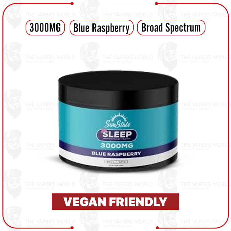 Sun State Hemp Deep Sleep CBD Gummies Blue Raspberry - 3000mg