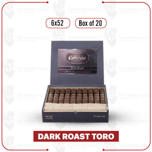 Cafeina Dark Roast Toro 6x52 Box of 20 Cigars