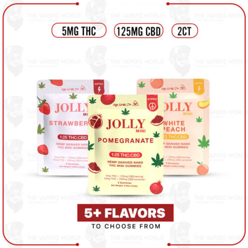 Jolly 5MG THC + 125MG CBD Gummies - 2CT/PK