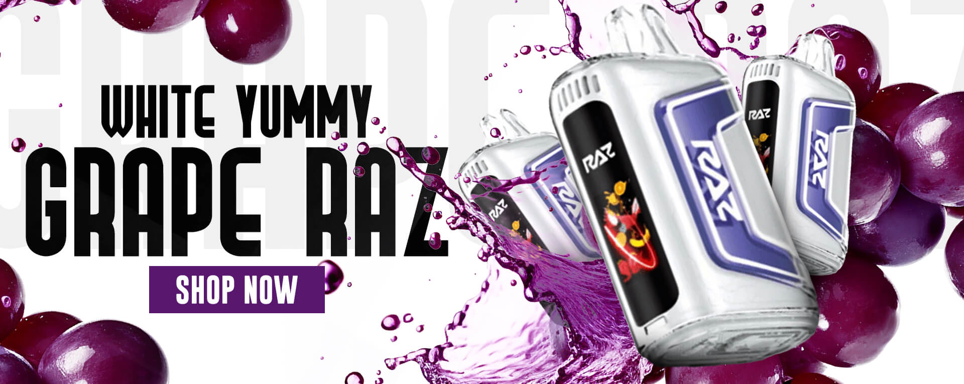 White Yummy Grape Raz - Shop Now