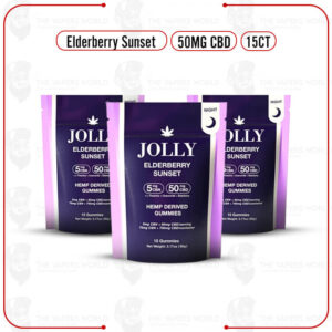 Jolly 50MG CBD Elderberry Sunset Gummies – 15CT/PK