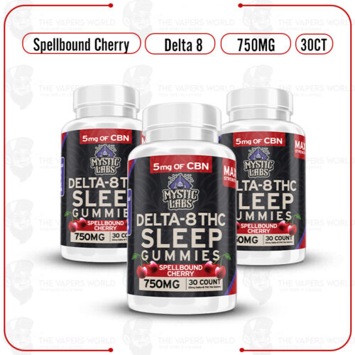Mystic Labs Cherry Sleep Delta-8 Gummies – 750mg
