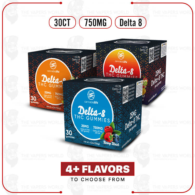 Cannabis Life Delta-8 THC Gummies – 750MG (30CT)