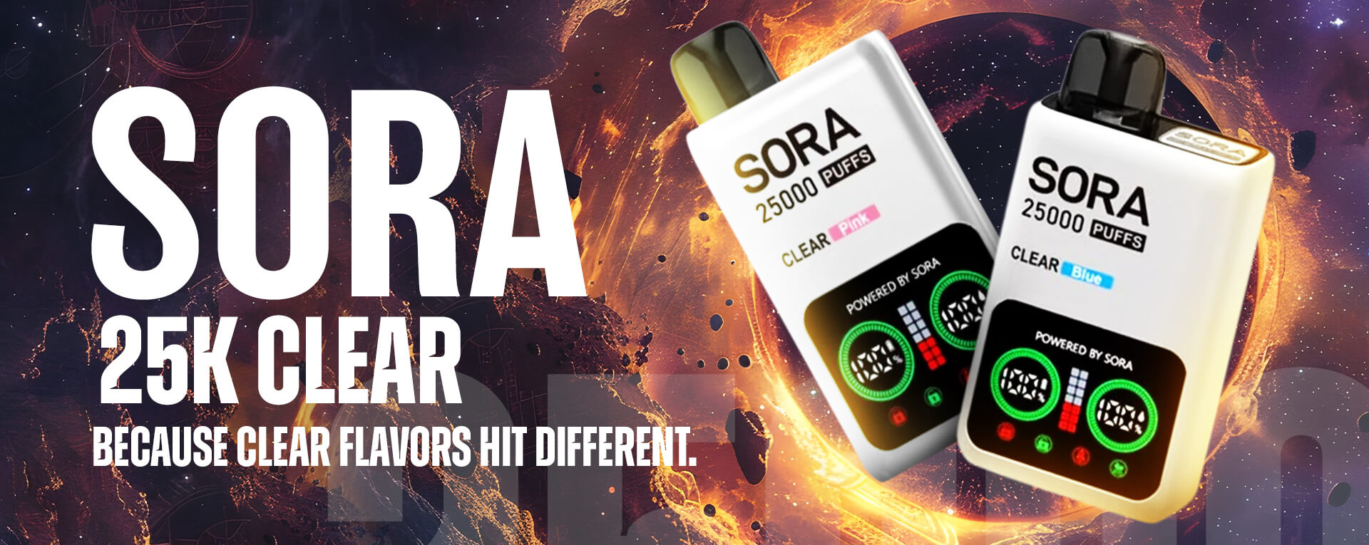Sora 25K Puffs – CLEAR Series Review
