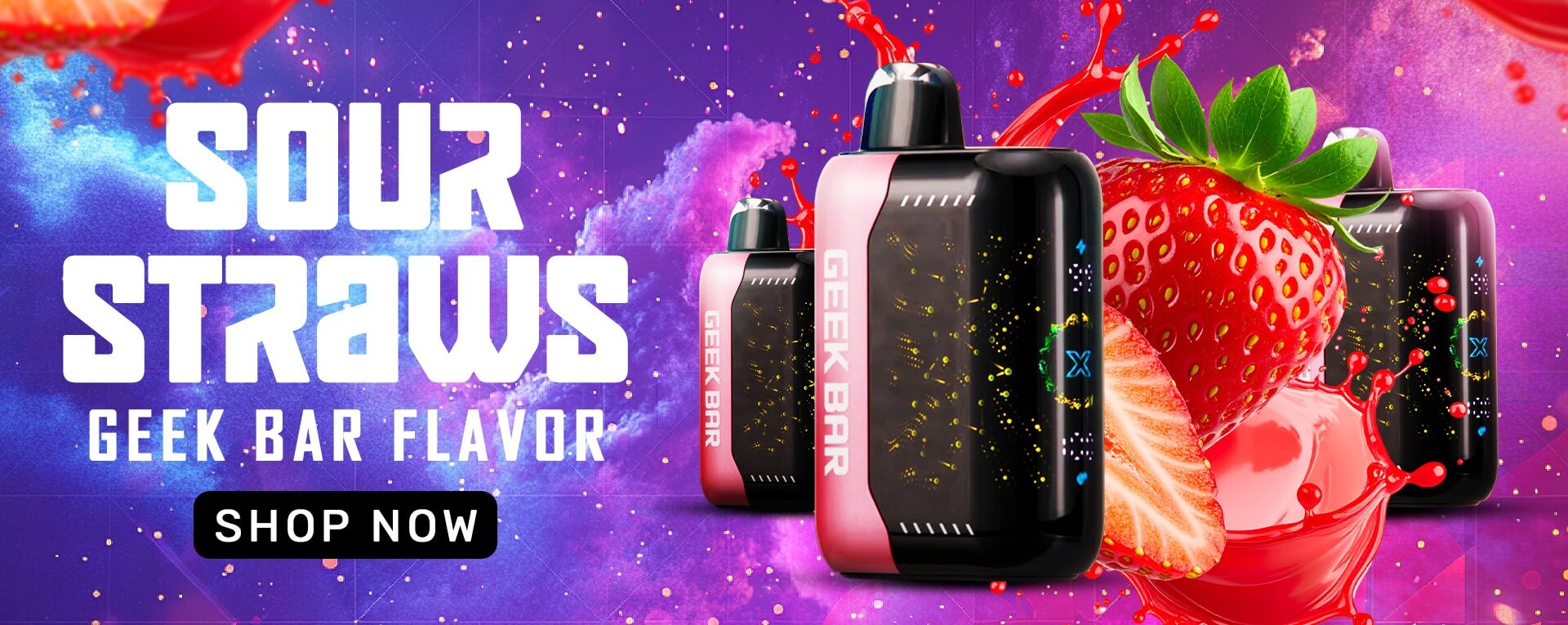 Sour Straws Geek Bar - Shop Now