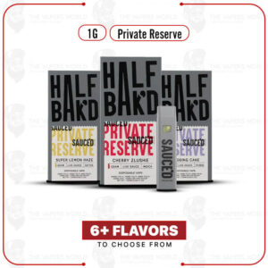 Half Bak’d Private Reserve Live Sauce’D Disposable 1G