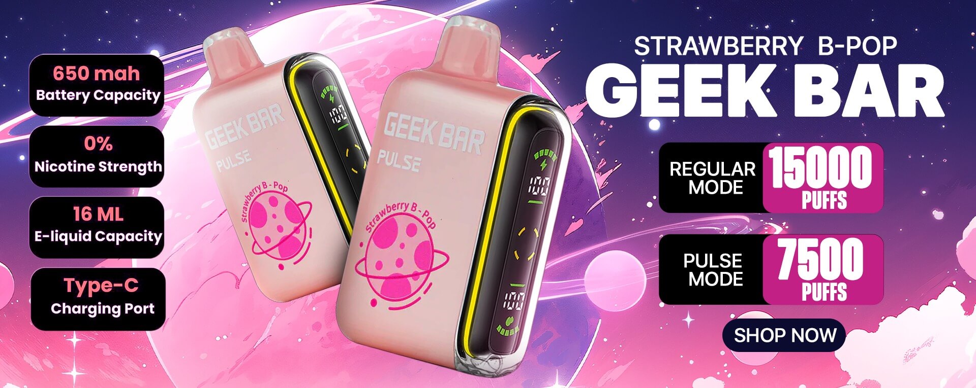 Geek Bar Pulse Strawberry B-Pop