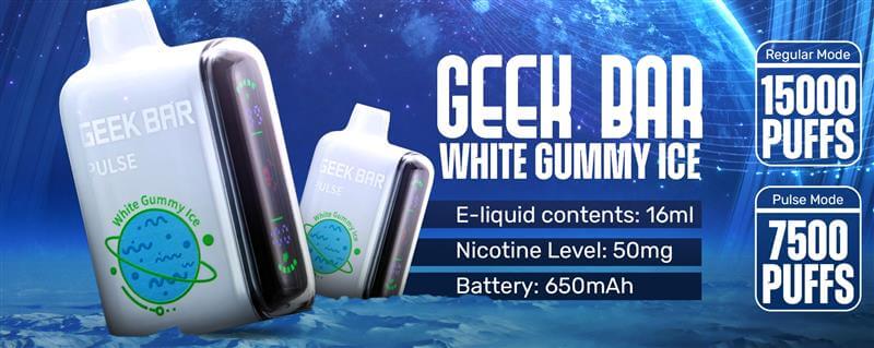GeekBar White Gummi Ice Features