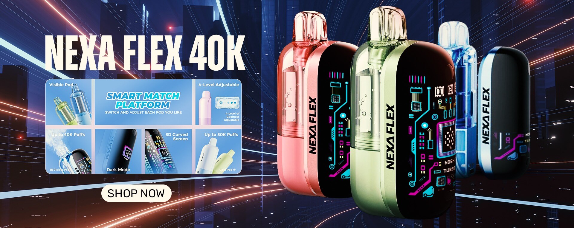 Nexa Flex 40K Puffs